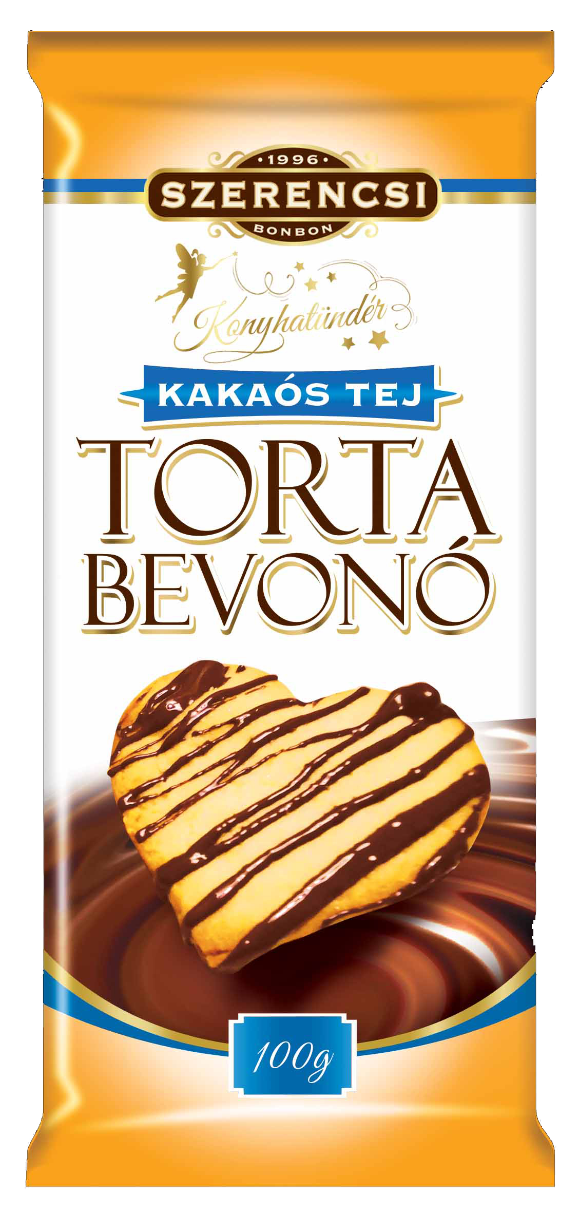 Konyhatündér Kakaós tej tortabevonó 100g